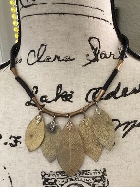 Vintage Michael-Michaud Botanical Leaf Necklace